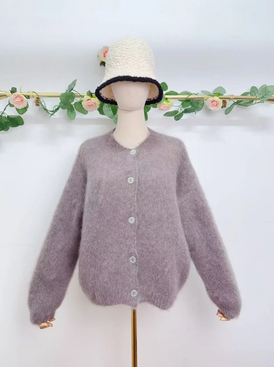 Gilet à manches longues avec boutons