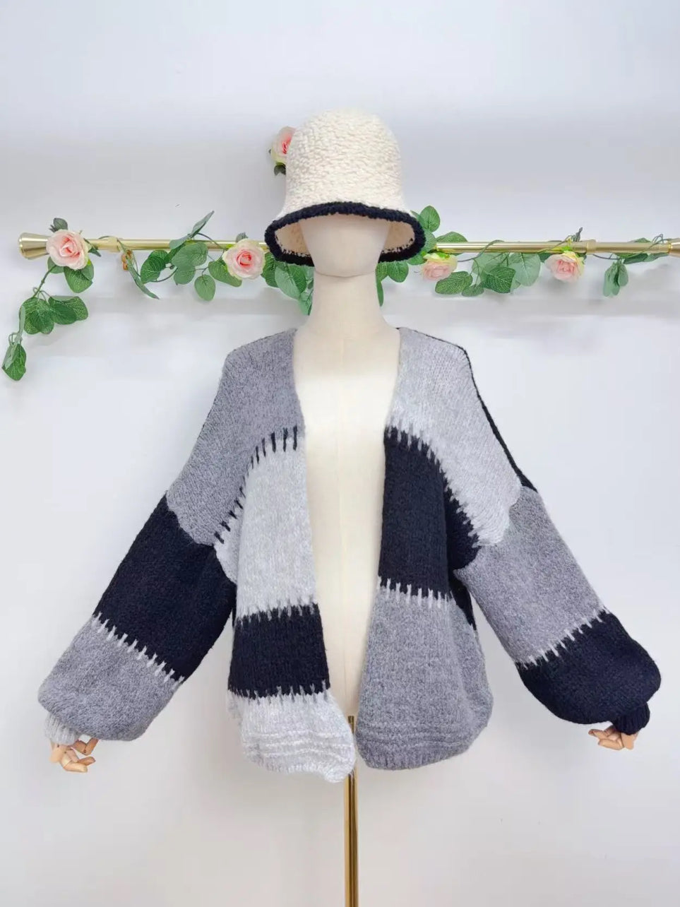 Gilet ouvert à manches longues