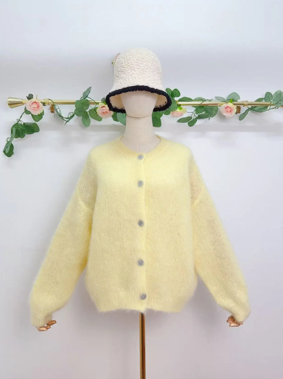 Gilet à manches longues avec boutons
